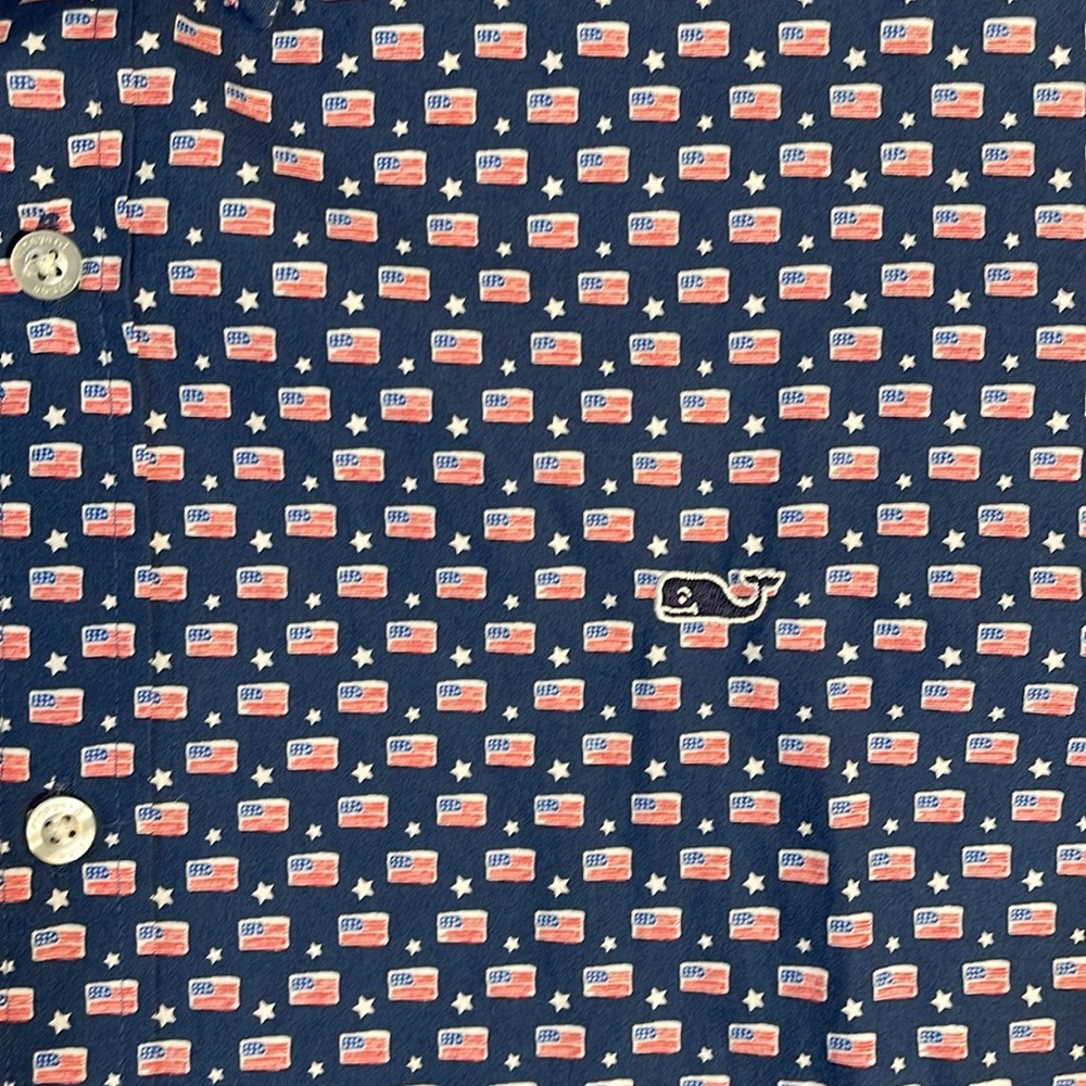 Vineyard Vine Flag Button Up - image 2